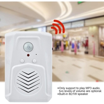 Bezprzewodowy czujnik ruchu PIR dzwonek powitalny alarm USB [22240000401]